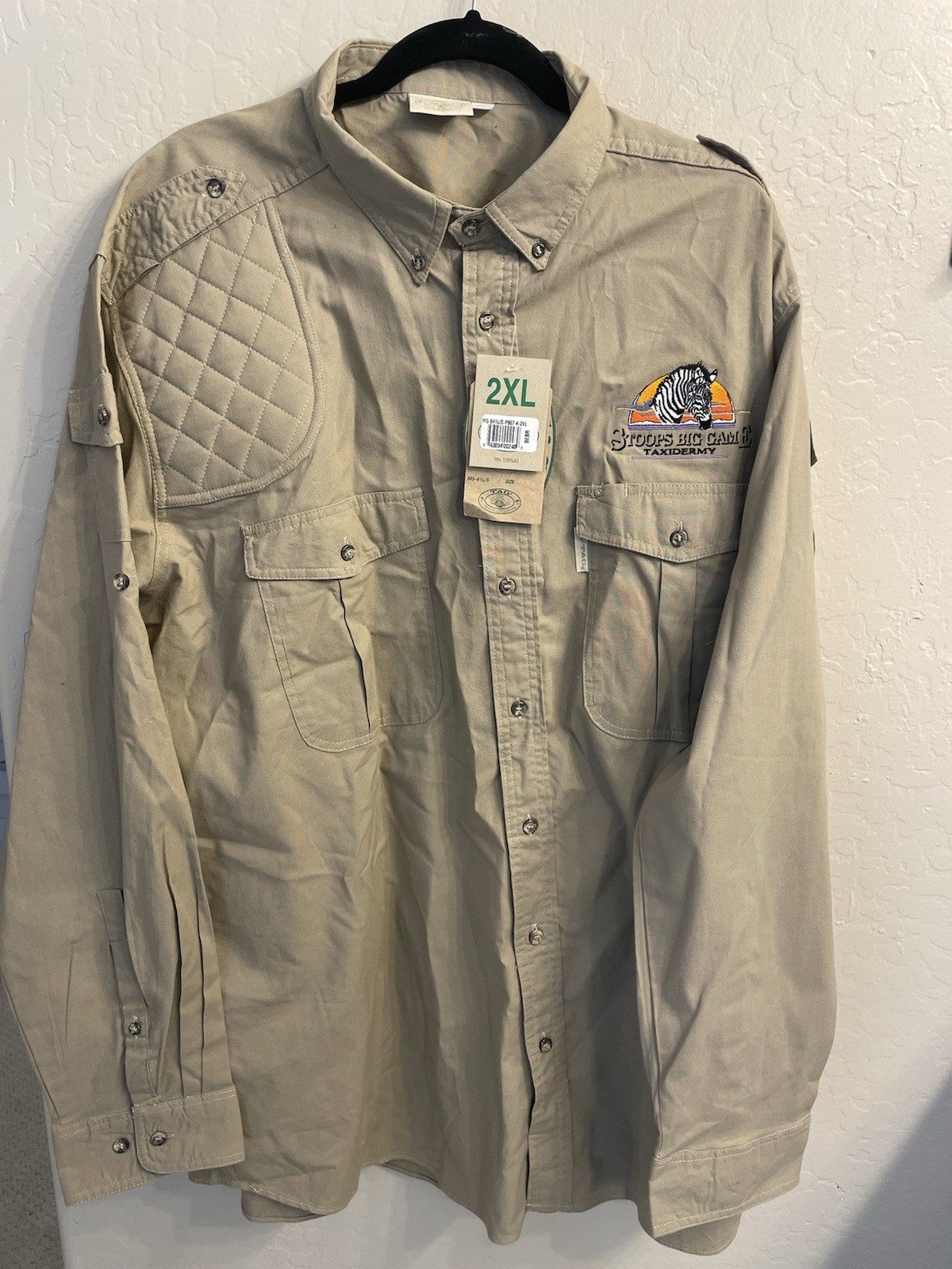 TAG SAFARI Mens Shooter Long Sleeve Shirt (MS-041L/S-P867-K-2XL) NWT TAG SAFARI Mens Shooter Long Sleeve Shirt (MS-041L/S-P867-K-2XL) NWT