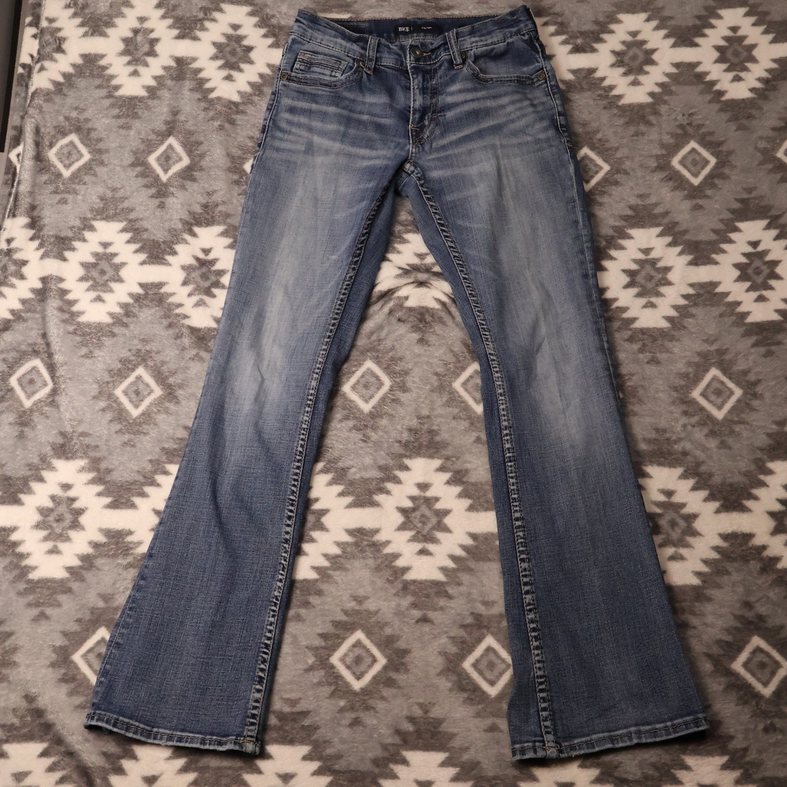 BKE Fulton Bootcut Jeans Medium Wash Denim Pants 28x34(32\ BKE Fulton Bootcut Jeans Medium Wash Denim Pants 28x34(32\