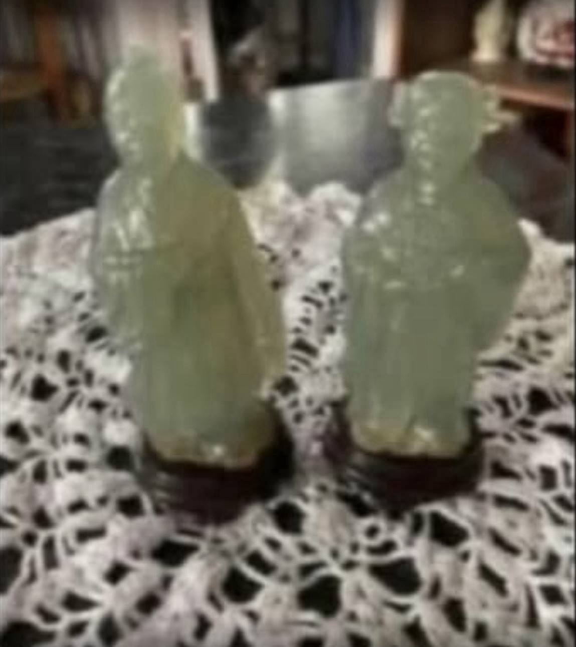 Vintage Chinese Figurines Resin Emperor and Emperous. Approximately 4 Tall Rare Vintage Chinese Figurines Resin Emperor and Emperous. Approximately 4 Tall Rare