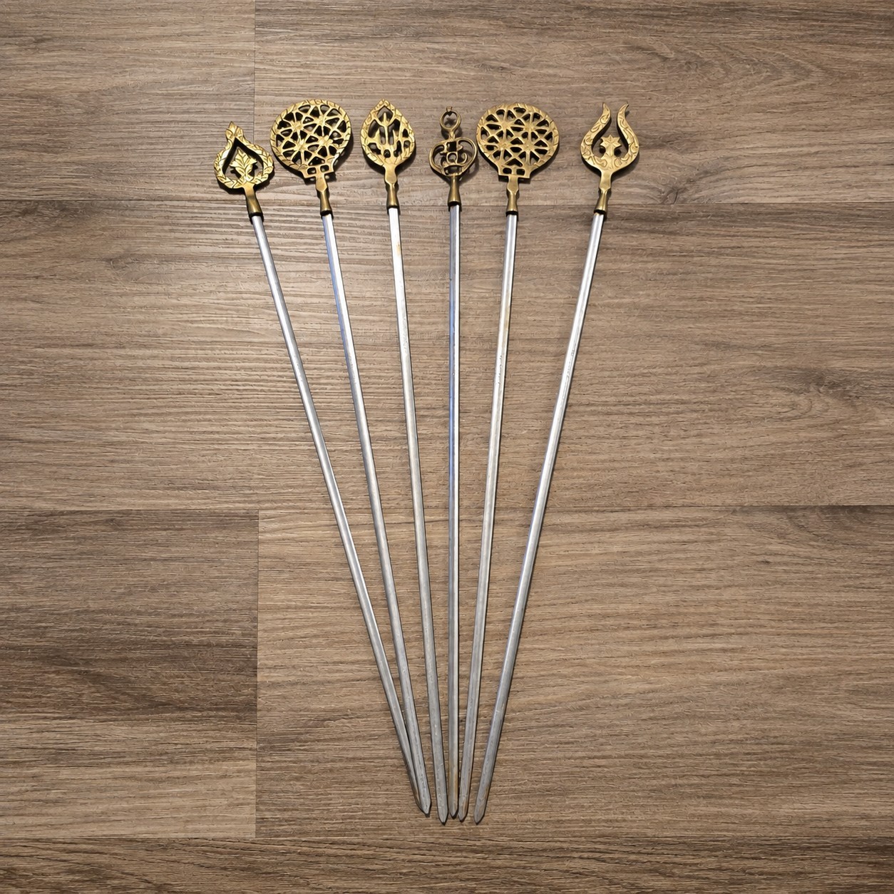 Vintage Turkish Shish Kebab Skewers 16\
