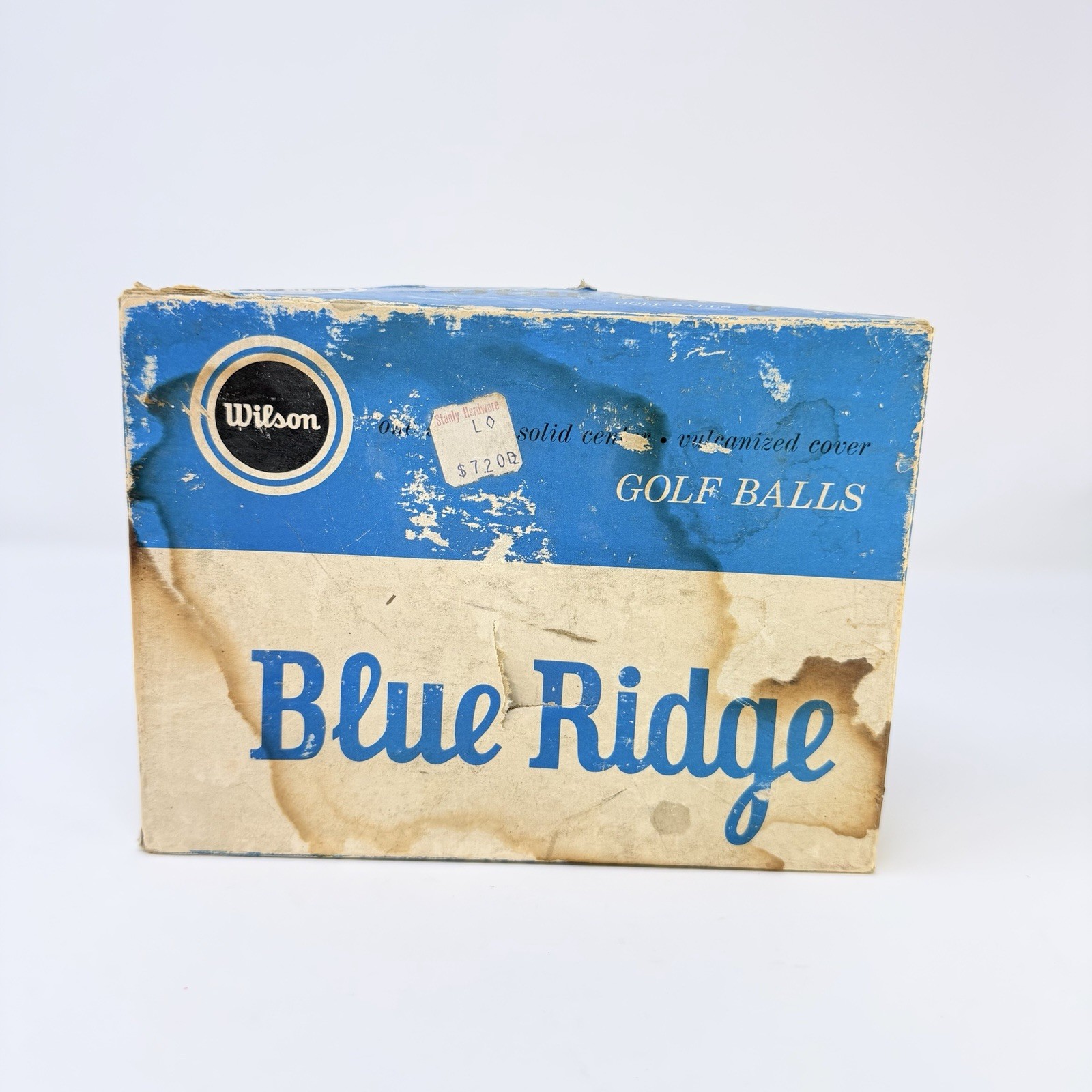 WILSON BLUE RIDGE VINTAGE GOLF BALL Box And 3 Sealed Sleeves And 3 Loose WILSON BLUE RIDGE VINTAGE GOLF BALL Box And 3 Sealed Sleeves And 3 Loose