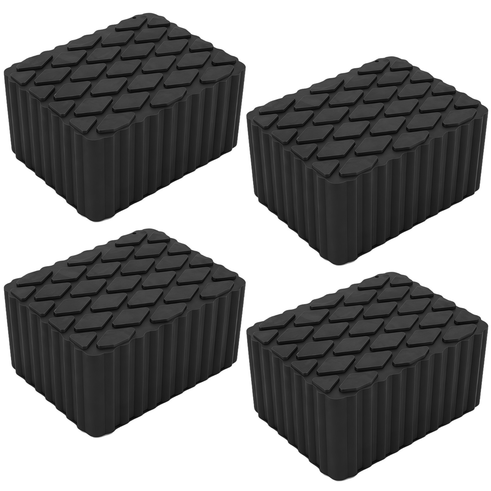 4X Solid Rubber Auto Lift Block Spacer Pad 6.3\