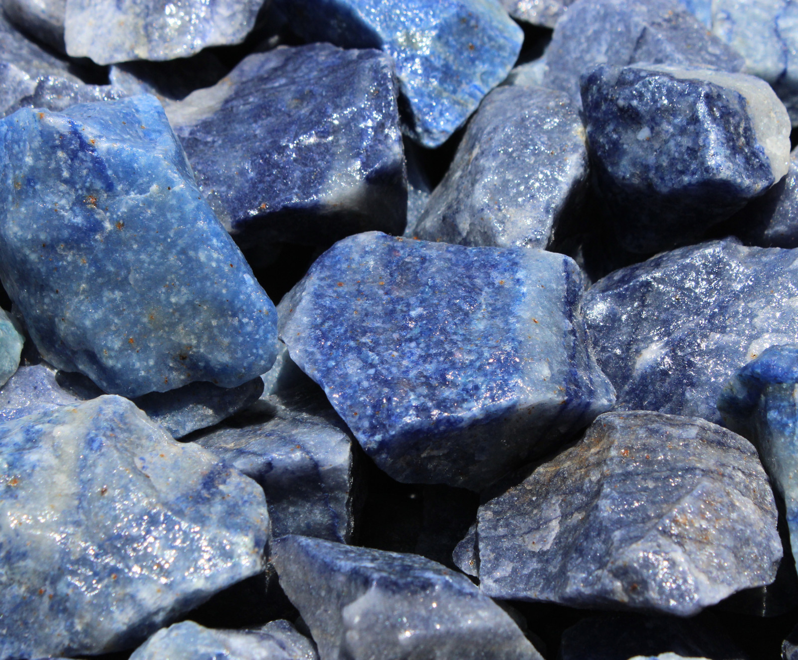 Blue Aventurine - Rough Rocks for Tumbling - Bulk Wholesale 1LB options