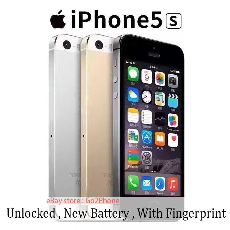 Apple iPhone 5s Unlocked Original Smartphone New battery - 16 GB/32 GB/64 GB