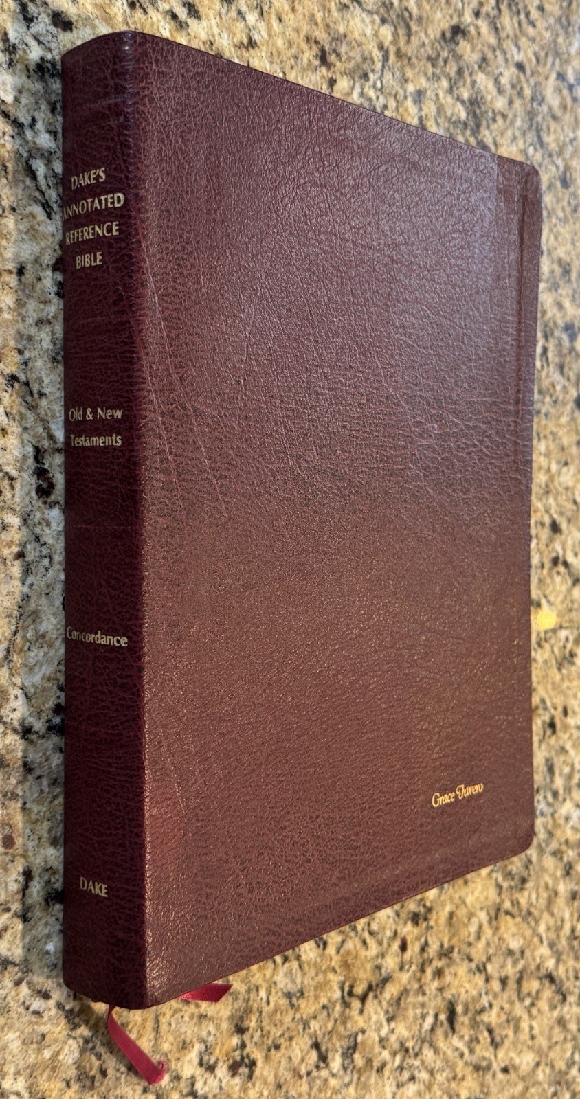Dakes Annotated Reference Bible Large Print KJV Red Letter Concordance Burgundy Dakes Annotated Reference Bible Large Print KJV Red Letter Concordance Burgundy