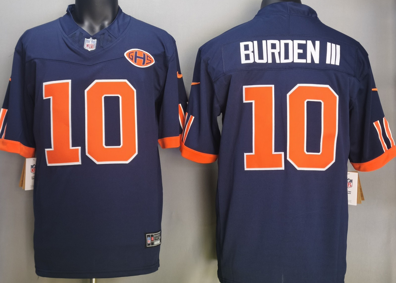 Tariffs​ Free CHI Bears 2026 F.U.S.E Rivalries Collection Navy Stitched Jersey.