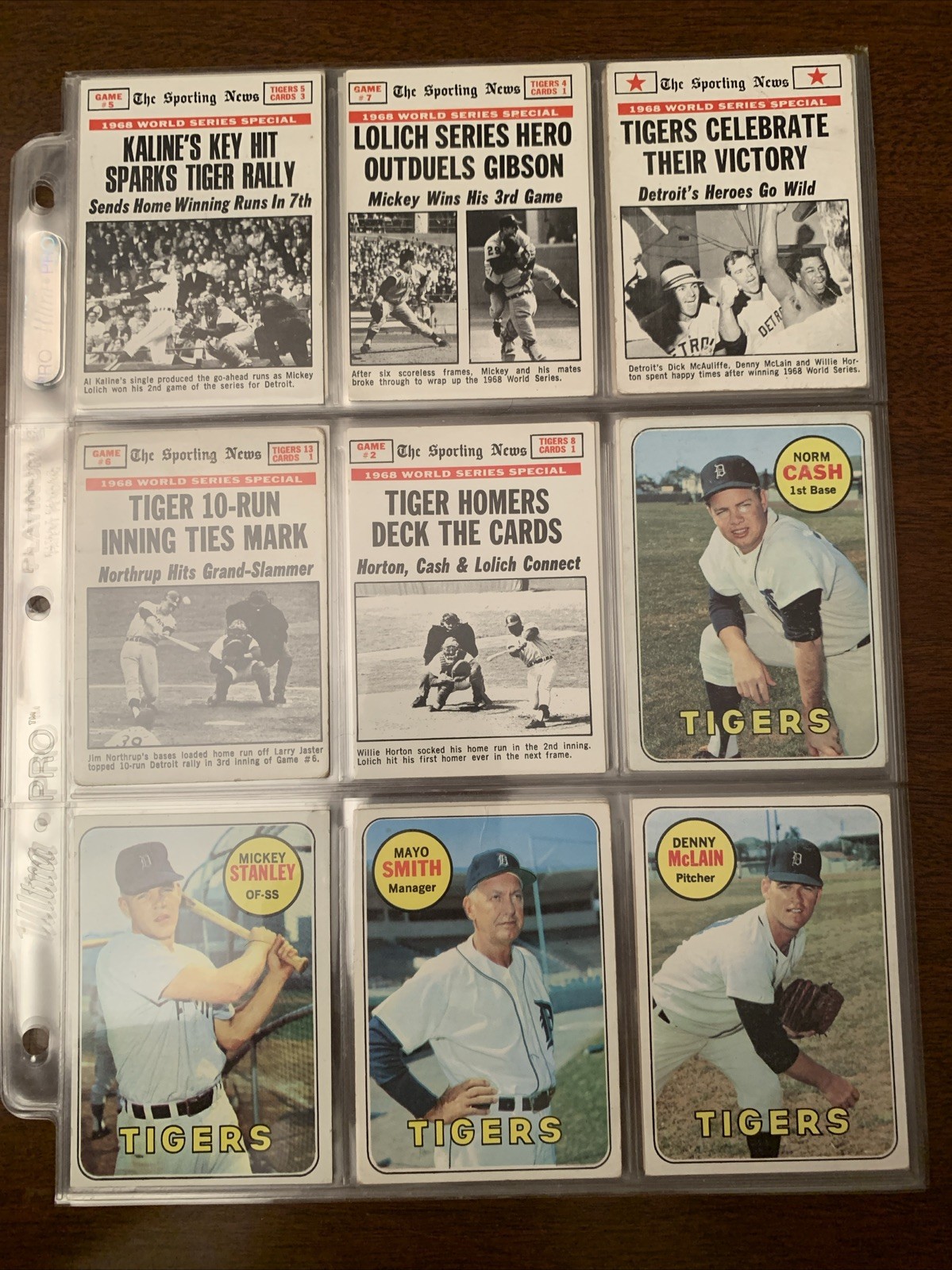 1969–70 Topps MLB Baseball DET TIGERS Star CARDS(34)/Cash/Kaline/Mclain/W SERIES