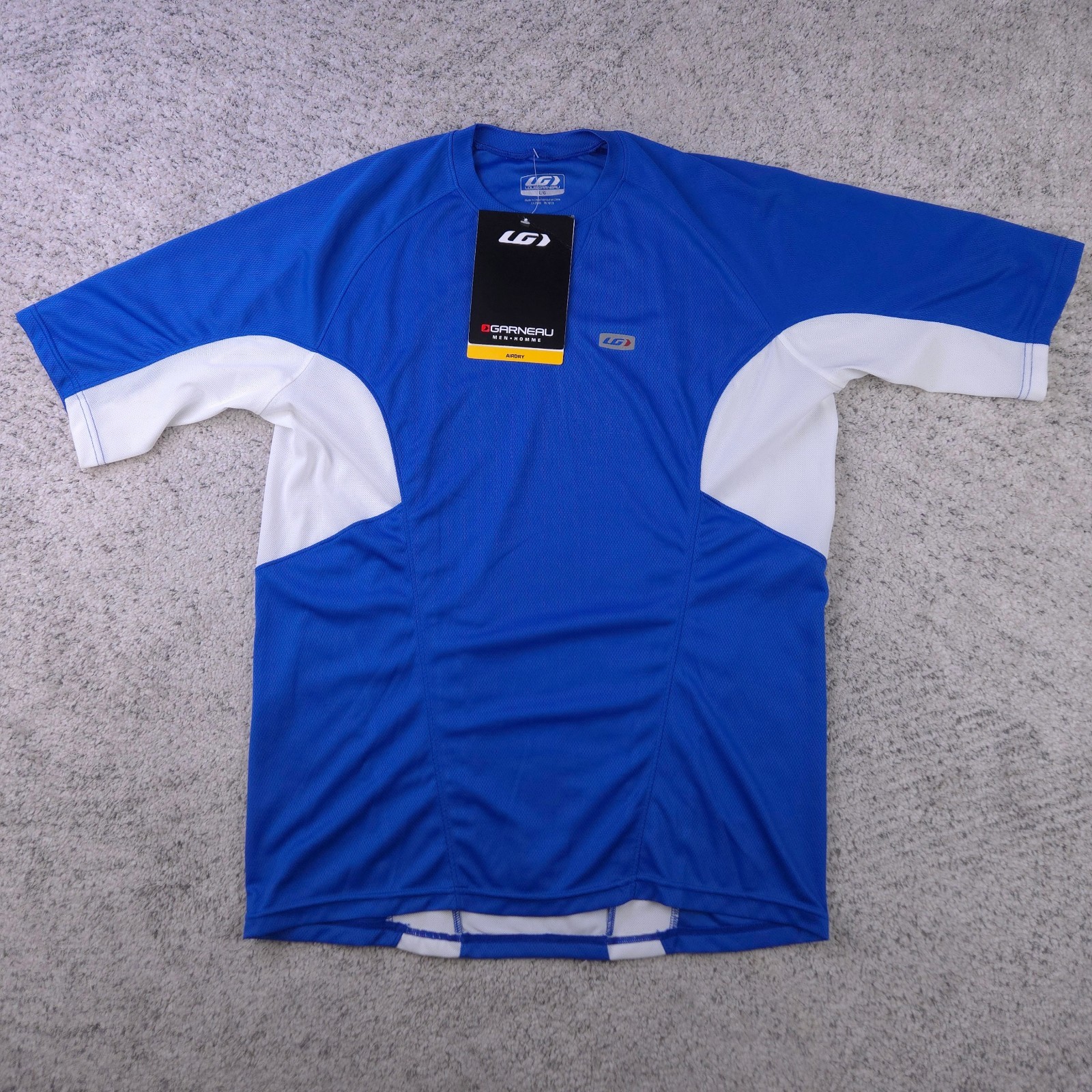 Louis Garneau Cycling Jersey Men Large Short Sleeve T-Shirt Towny Mesh Blue NWT Louis Garneau Cycling Jersey Men Large Short Sleeve T-Shirt Towny Mesh Blue NWT