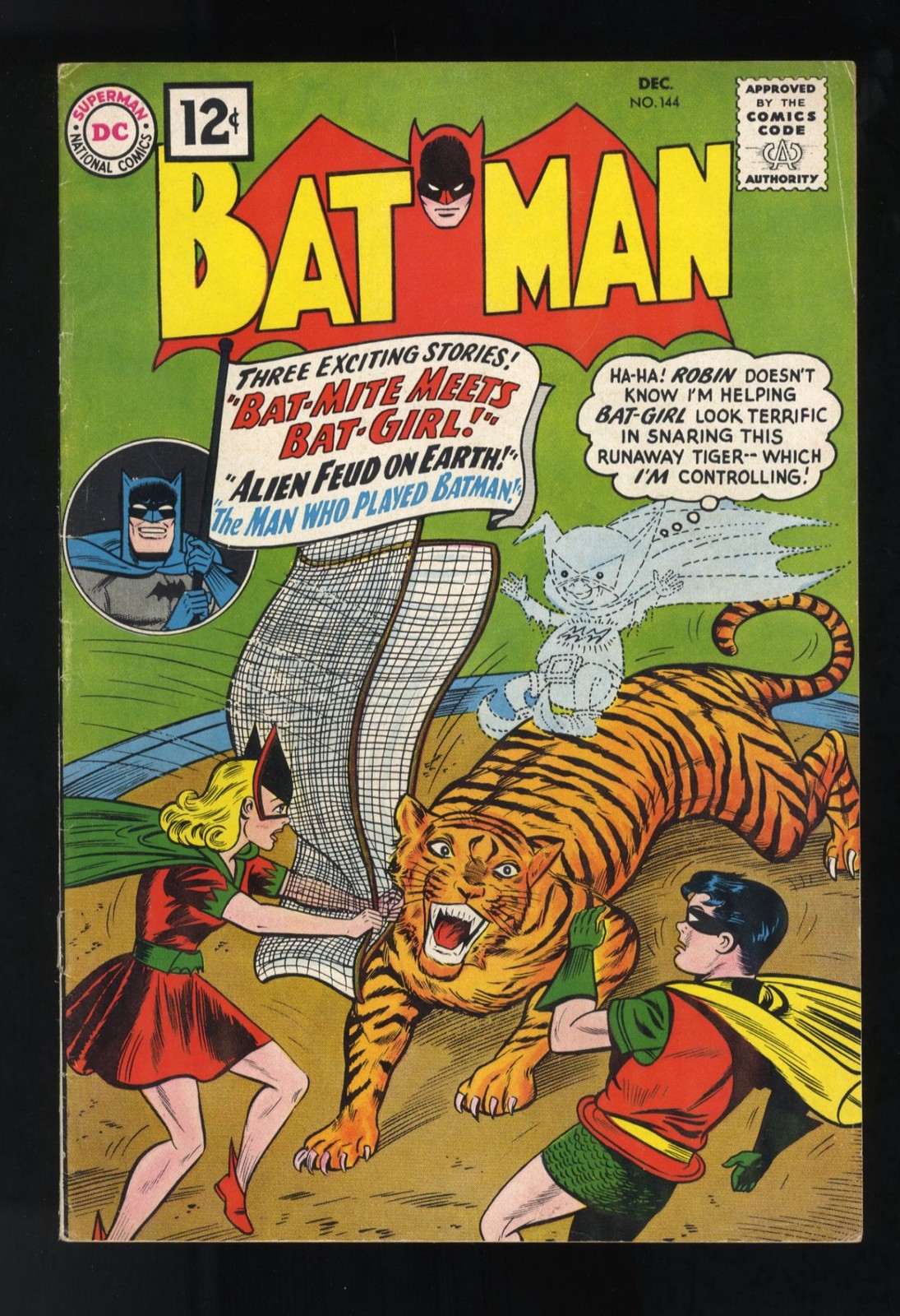 Batman #144 FN- 5.5 Bat-Mite Batgirl DC Comics 1961