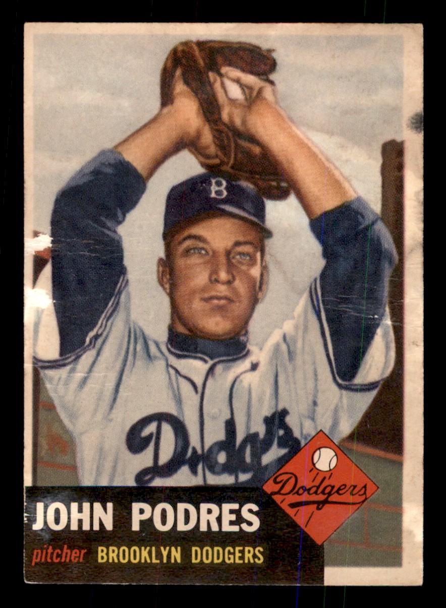 1953 Topps - Johnny Podres #263 Rookie PR (Filler)