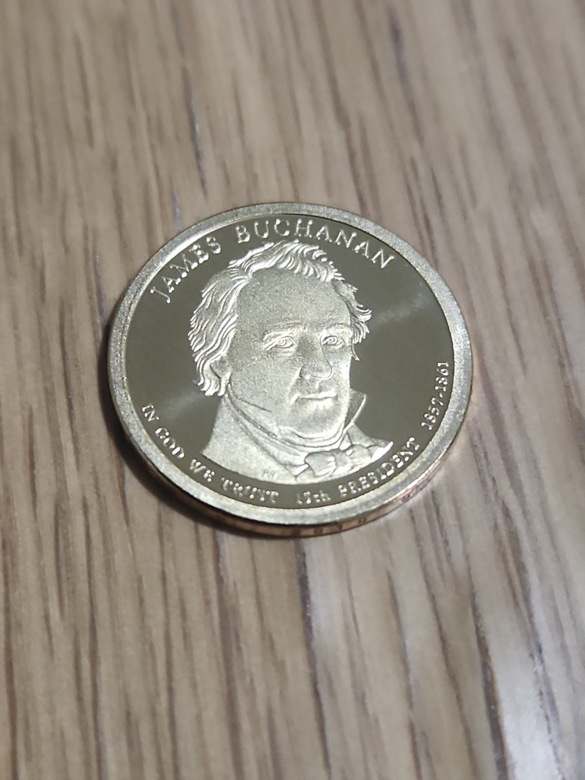 2010-S James Buchanan United States Proof Golden Dollar