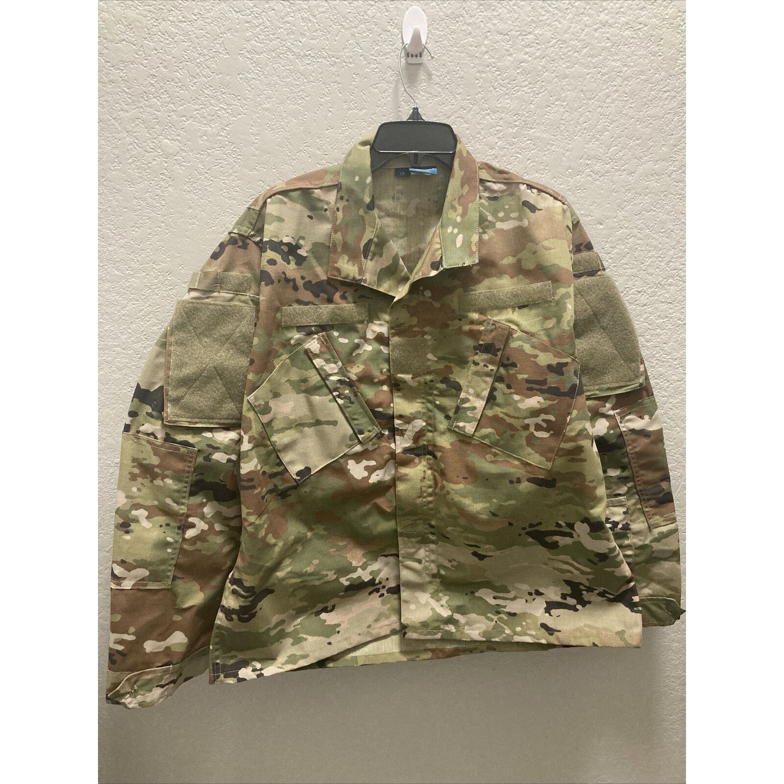 Propper ACU 65P/35C Uniform Jacket Men Large Green Camo Military Coat F5495 Propper ACU 65P/35C Uniform Jacket Men Large Green Camo Military Coat F5495