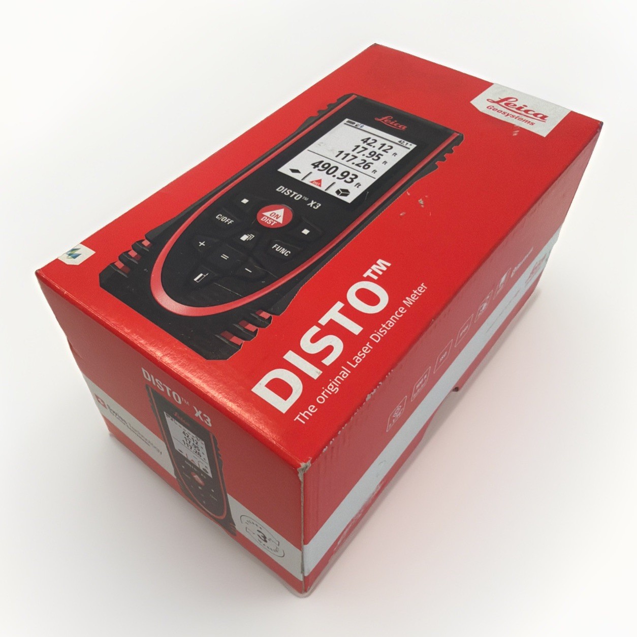 Leica DISTO X3 850834 500ft Laser Distance Meter Bluetooth IP65 w/ Case New