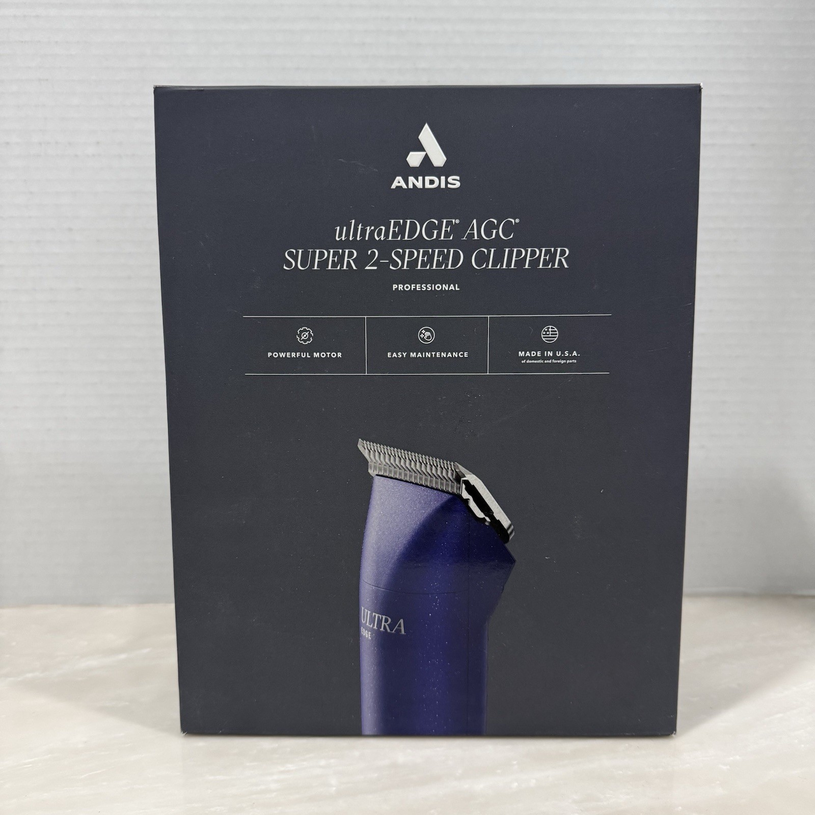 Andis UltraEdge AGC Super 2-Speed Professional Pet Grooming Clipper - Blue - NEW