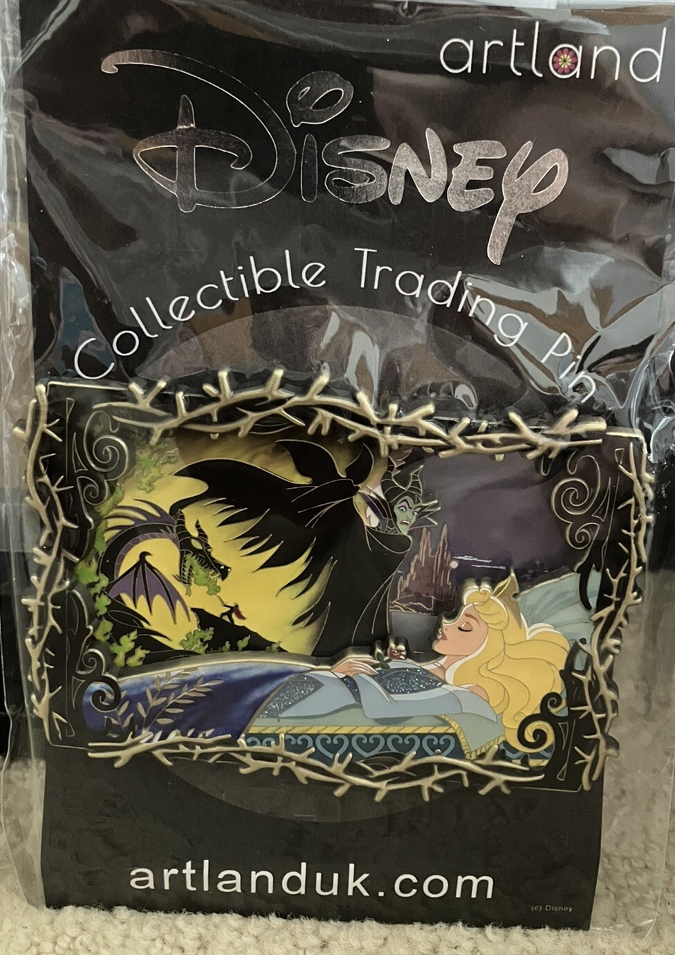 Sleeping Beauty Enchanted Slumber Maleficent LE 125 Artland Pin Dragon Mali Rare Sleeping Beauty Enchanted Slumber Maleficent LE 125 Artland Pin Dragon Mali Rare