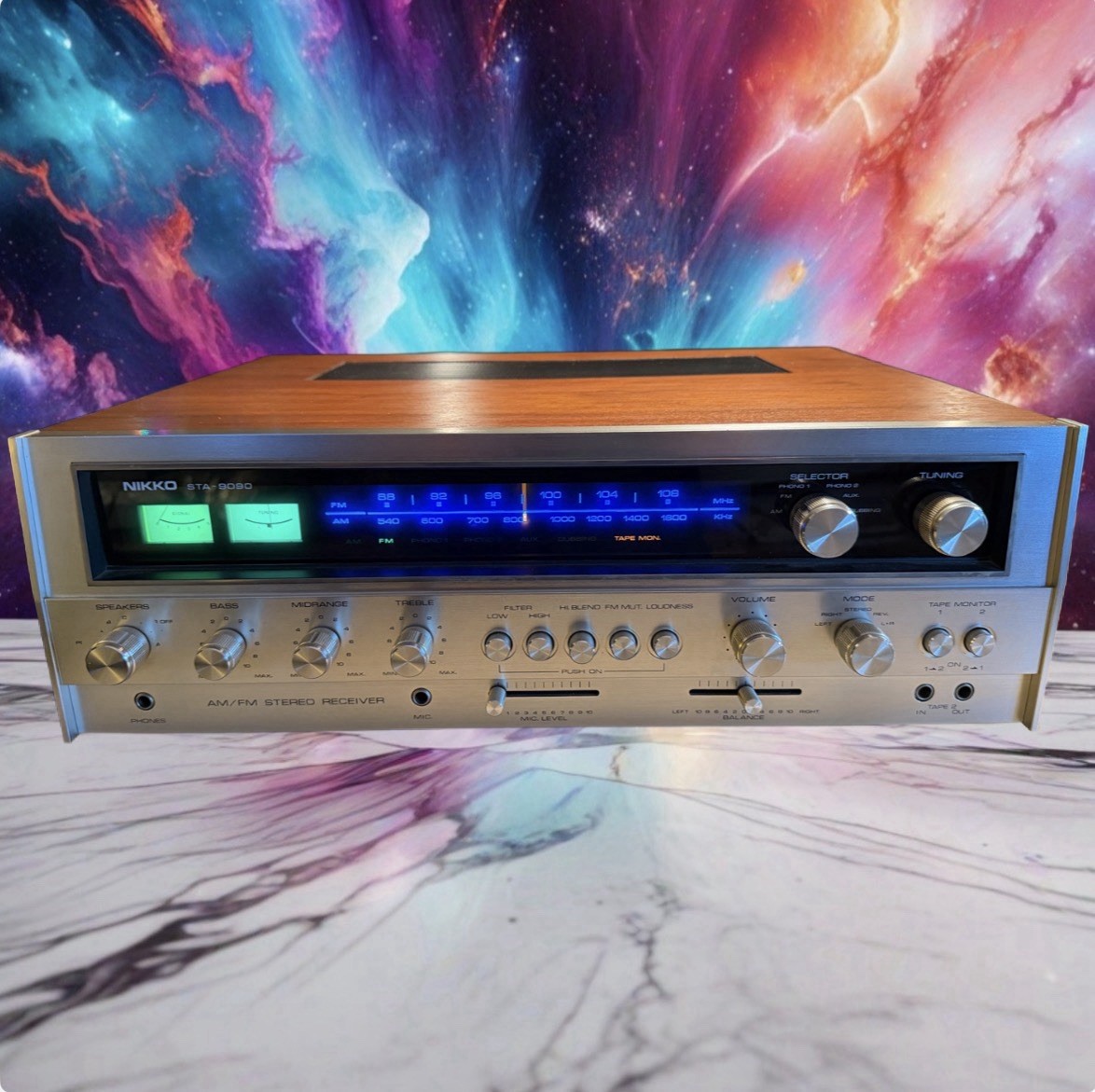 Vintage Nikko STA-9090 Stereo AM/FM Receiver Near Mint Full Fresh Service Rare🔥