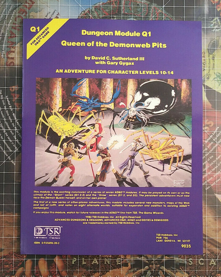 Q1 Queen of the Demonweb Pits - Dungeons & Dragons - D&D - AD&D