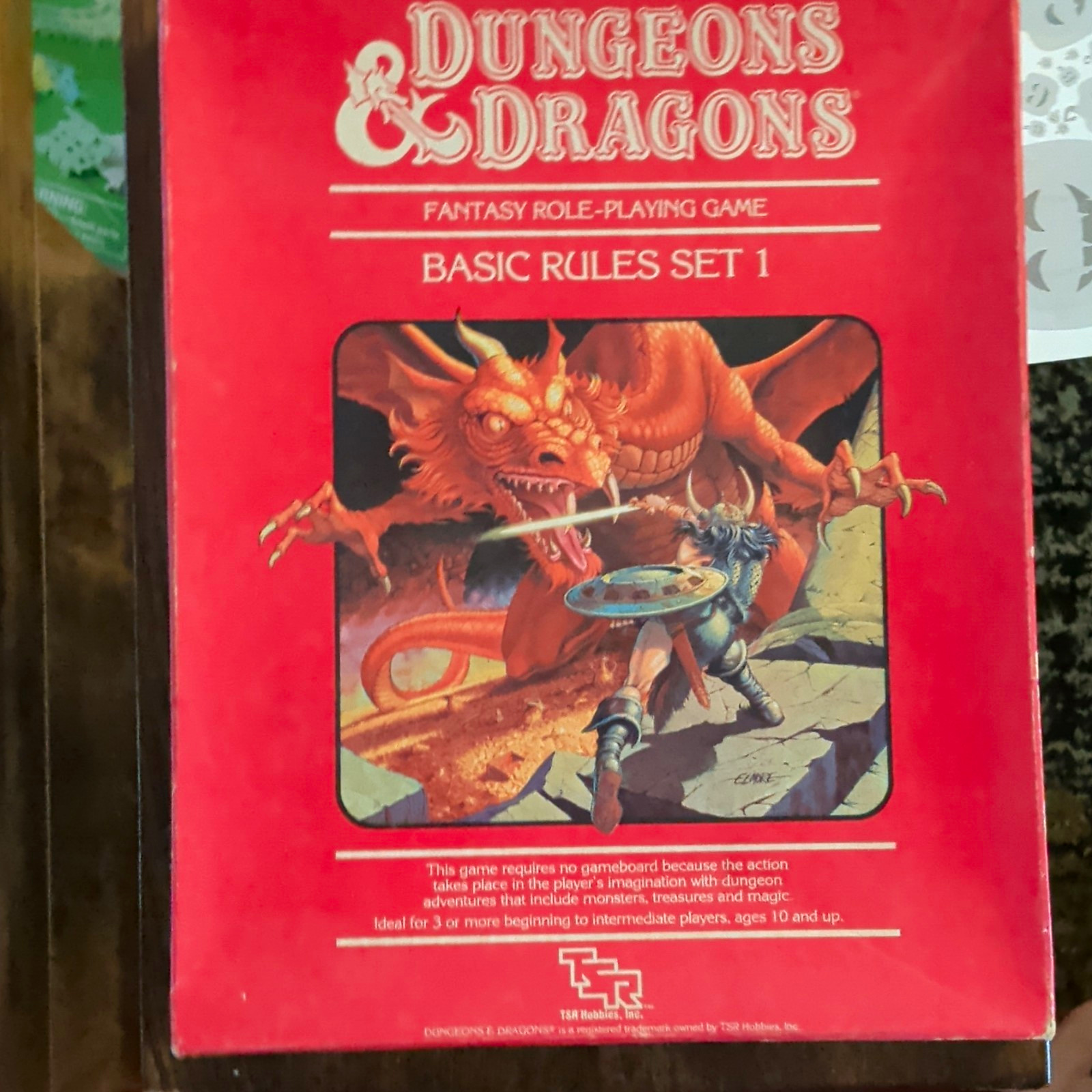 TSR Dungeons & Dragons Basic Rules Set 1 Boxed Set 1983 MPN 1011 (No OG Dice)