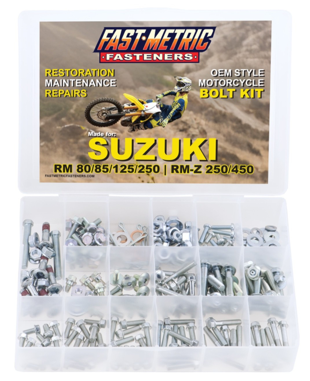 250pc SUZUKI RM125 RM250 RMZ250 RMZ450 HARDWARE BOLT KIT ASSORTMENT