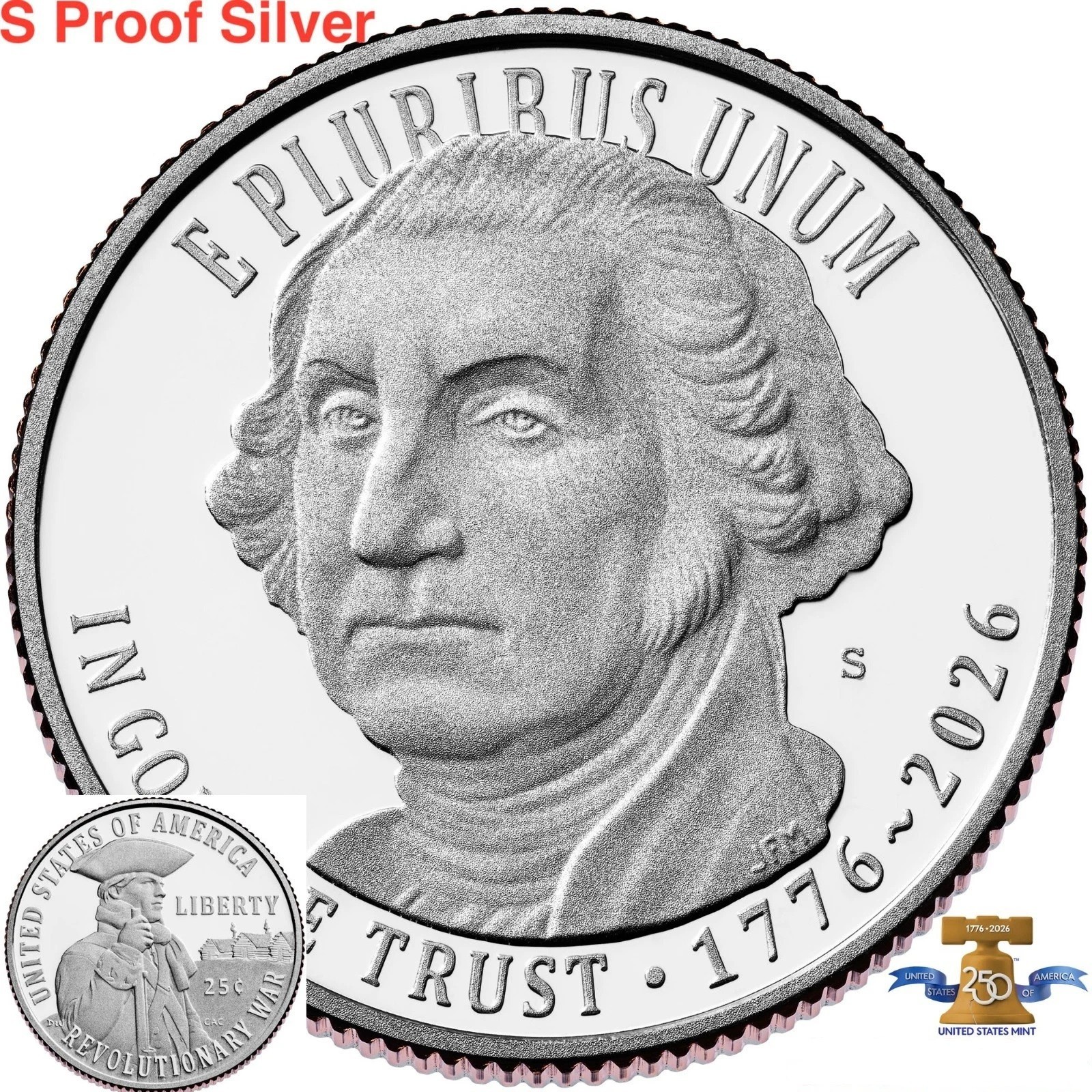 2026 S George Washington Quarter Revolutionary War Liberty SILVER PROOF In Stock
