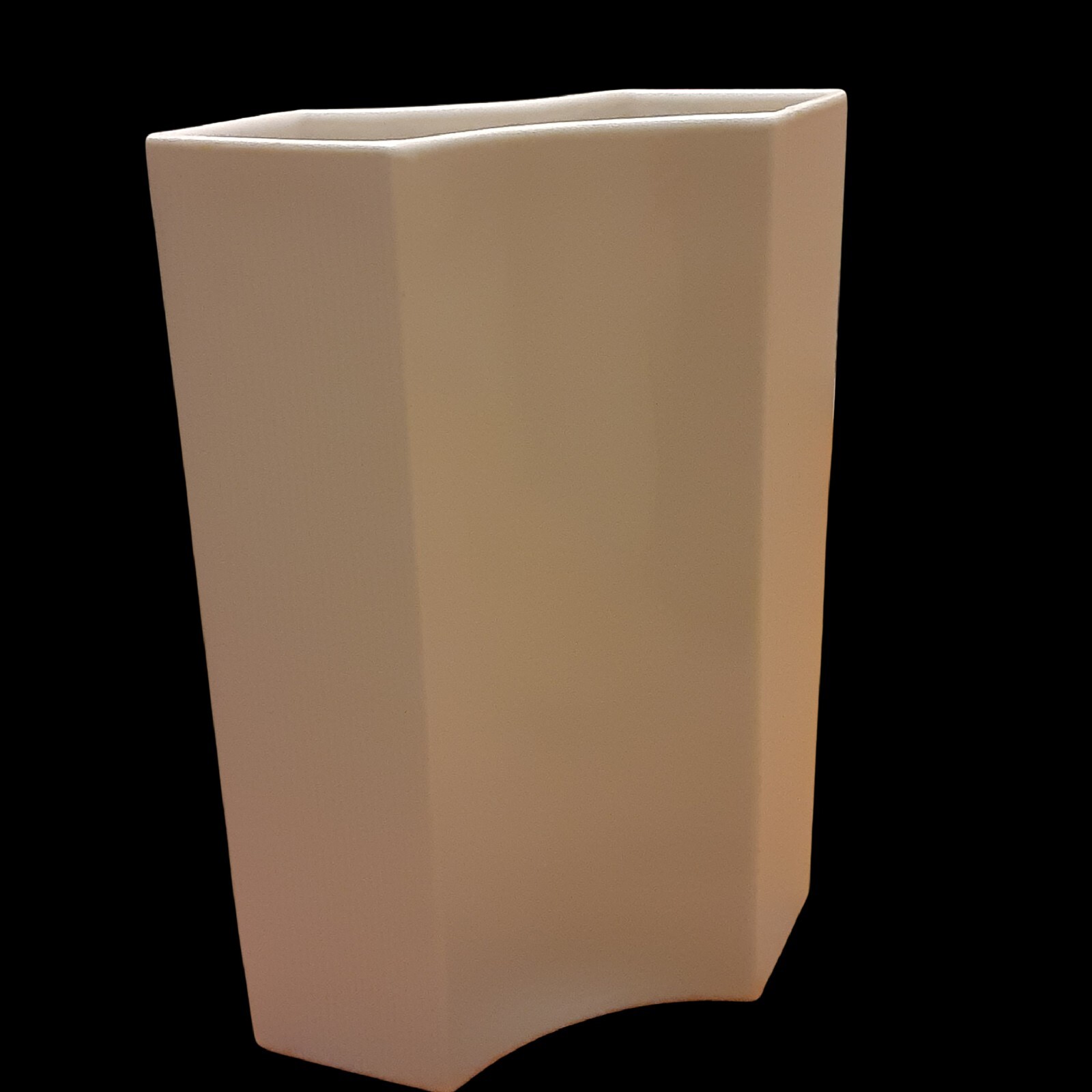 Rare Vintage Rosenthal White Porcelain Shaped Vase, 9 Rare Vintage Rosenthal White Porcelain Shaped Vase, 9