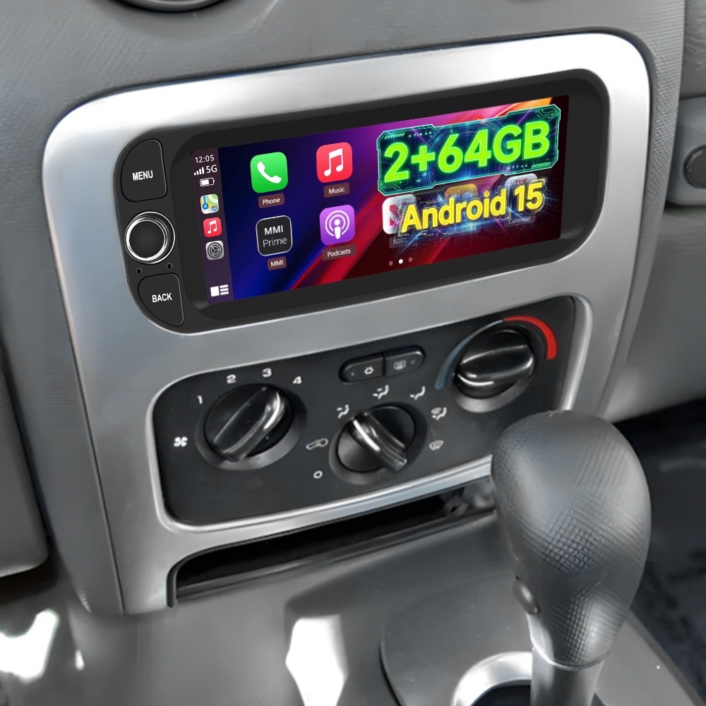 For 2002-2007 Jeep Liberty KJ Android 15 Car Radio 6.86\'\' Carplay GPS WiFi Navi