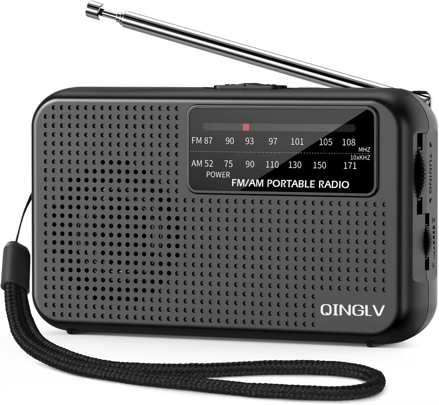 Portable Radio AM FM, Transistor Radio, Plug in Wall or Battery Operated Radio