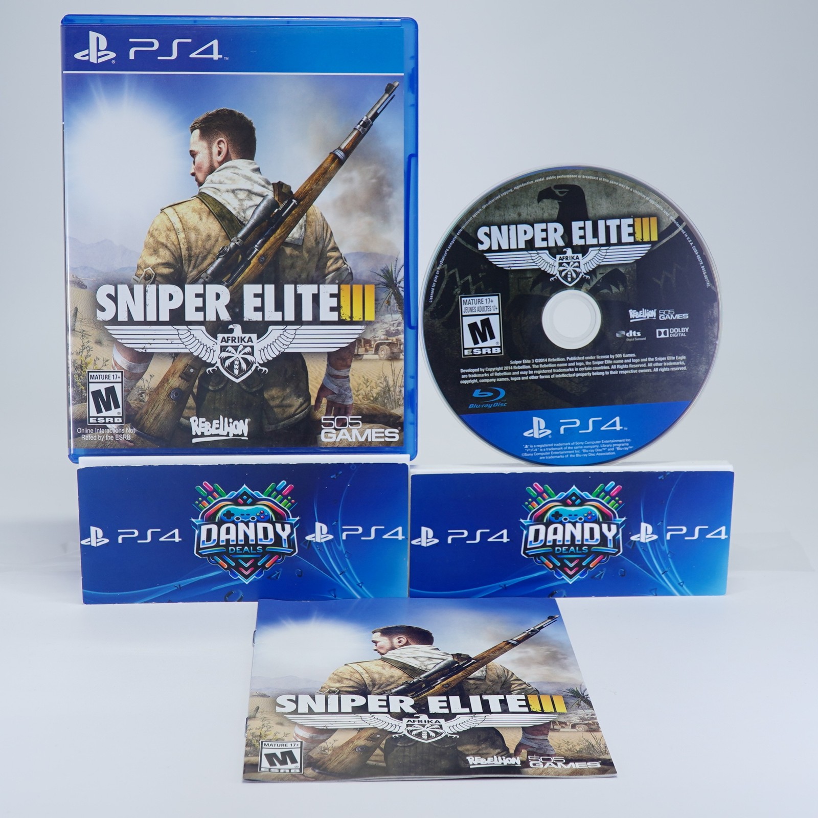 Sniper Elite 3 III PS4 CIB W/ Manual - PlayStation 4