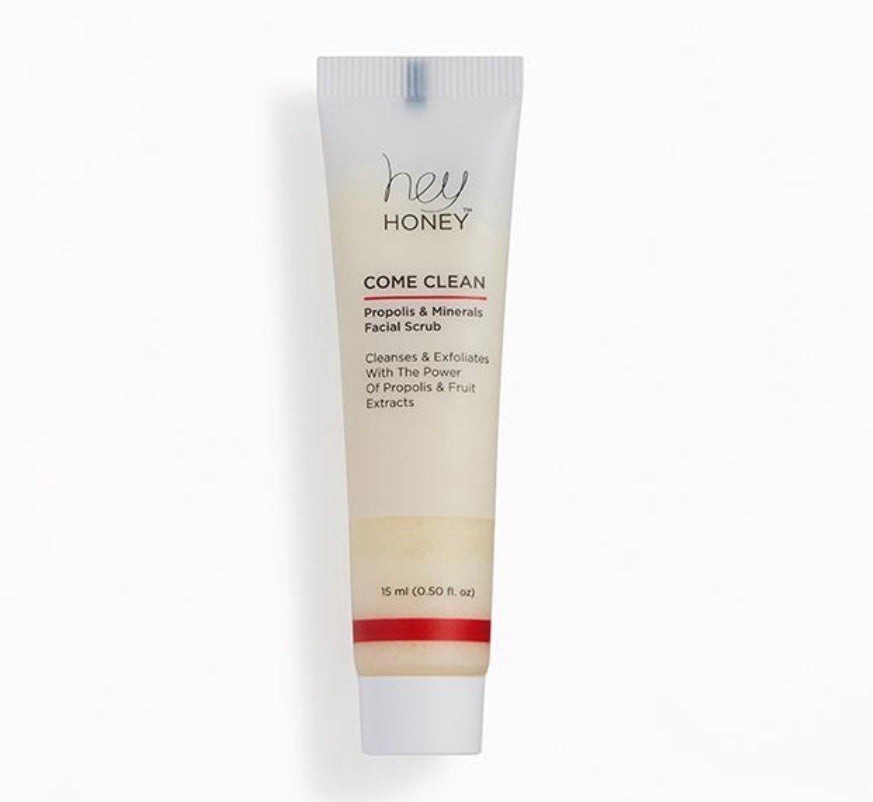 HEY HONEY Come Clean Propolis and Minerals Facial  Scrub Travel Size