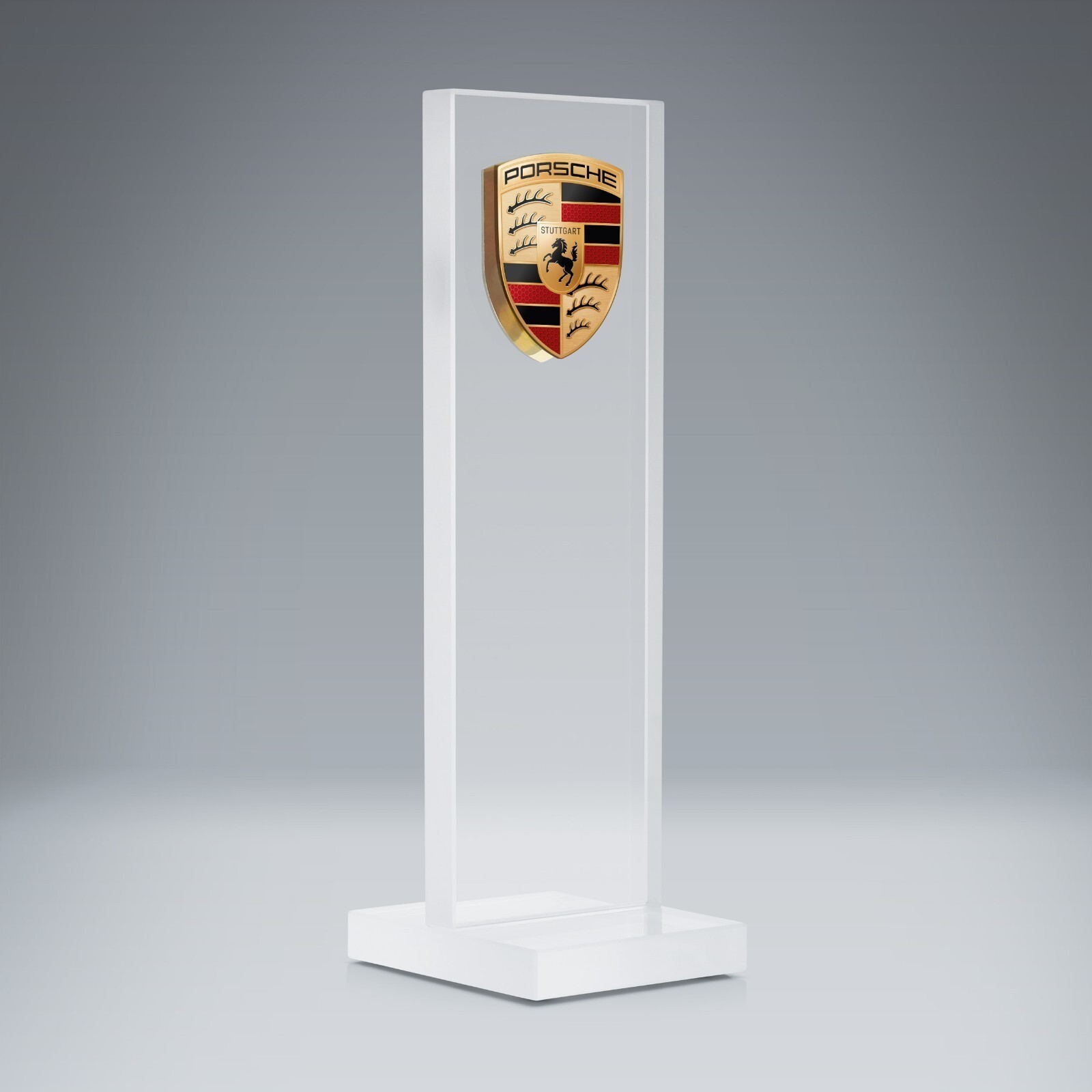 RARE Genuine Porsche Desktop Glass Pylon