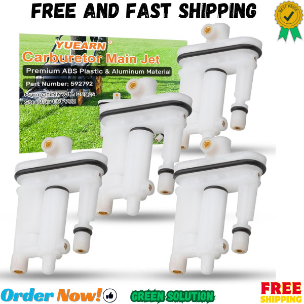 4 PCS 592792 Carburetor Main Jet for Briggs Stratton Main Jet, Replace 09P702 La