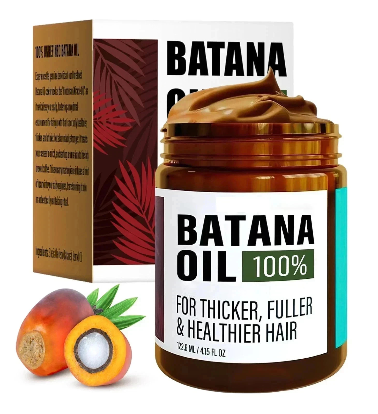 Azure Batana Oil for Hair Growth, 100% Pure Honduran Batana Oil