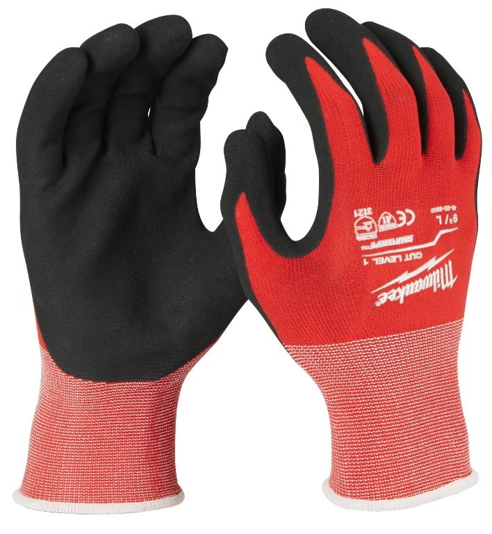 *12Pairs* Milwaukee Cut Resistant Gloves All Sizes Work Safety Grip Nitrile A1