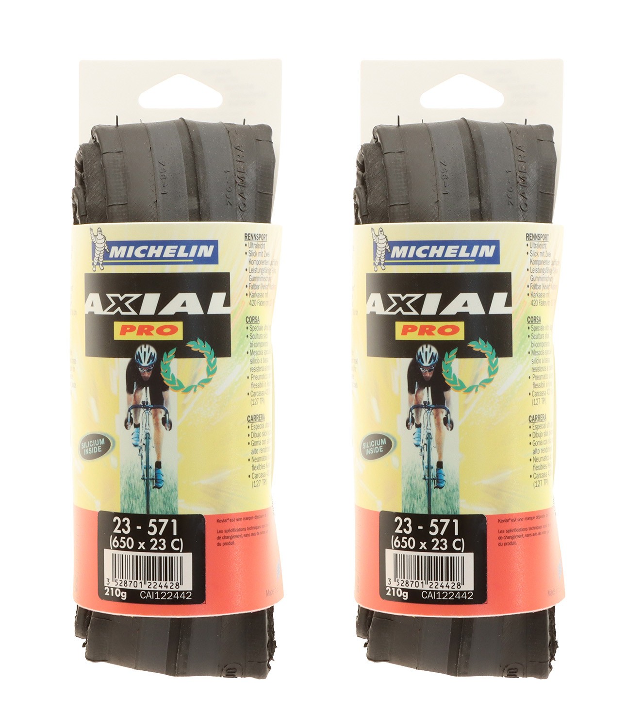Michelin Axial Pro Clincher Tires 650x23c Black/Black Road PAIR NEW NOS Michelin Axial Pro Clincher Tires 650x23c Black/Black Road PAIR NEW NOS