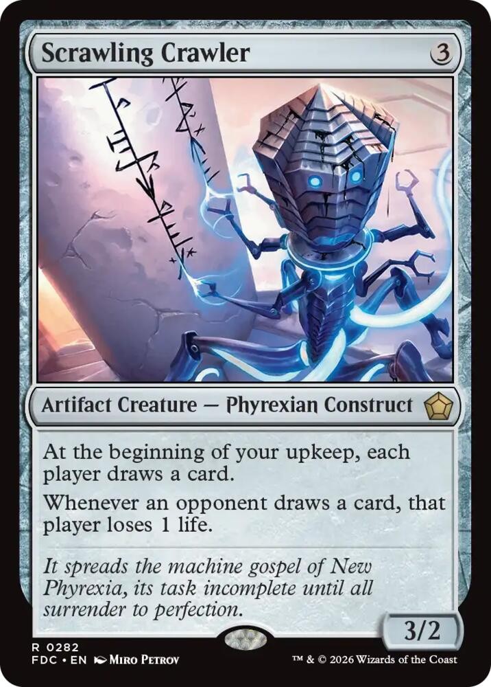 NM Scrawling Crawler, MTG, Foundations Commander, Magic the Gathering, 282