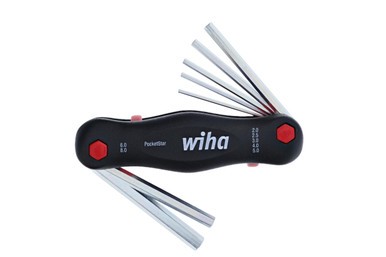 Wiha 35195 7 Piece PocketStar Fold-Out Hex Key Set - Metric Wiha 35195 7 Piece PocketStar Fold-Out Hex Key Set - Metric