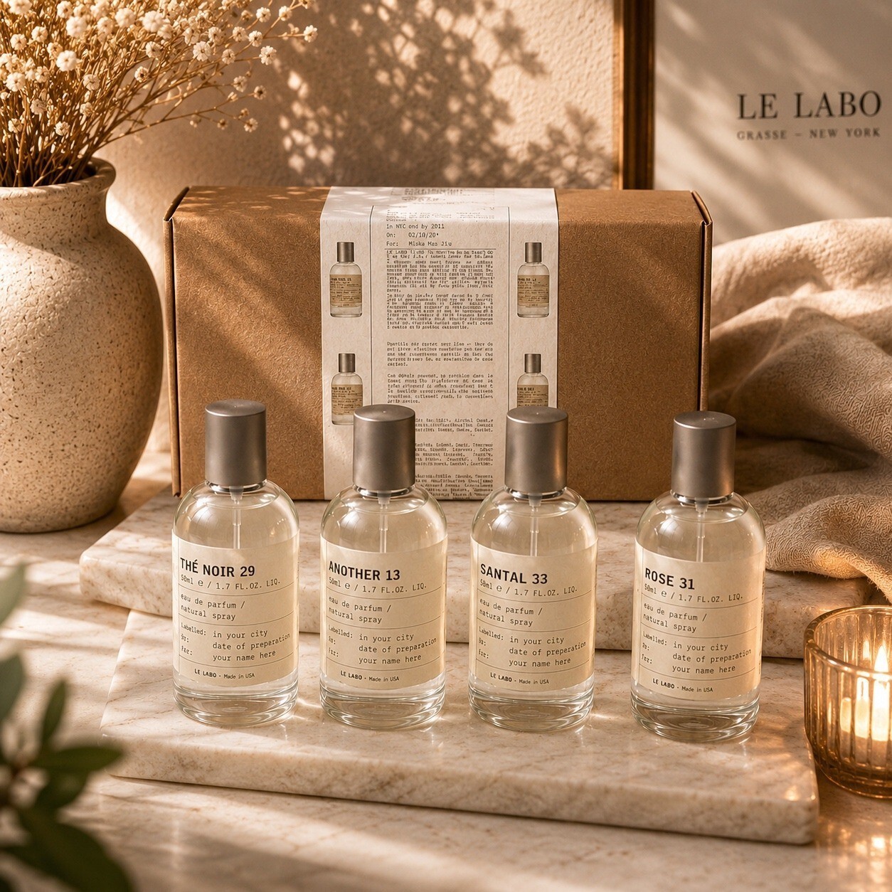 Le Labo 4x30 mL EDP Gift Set Santal 33 Another 13 New Sealed In Box