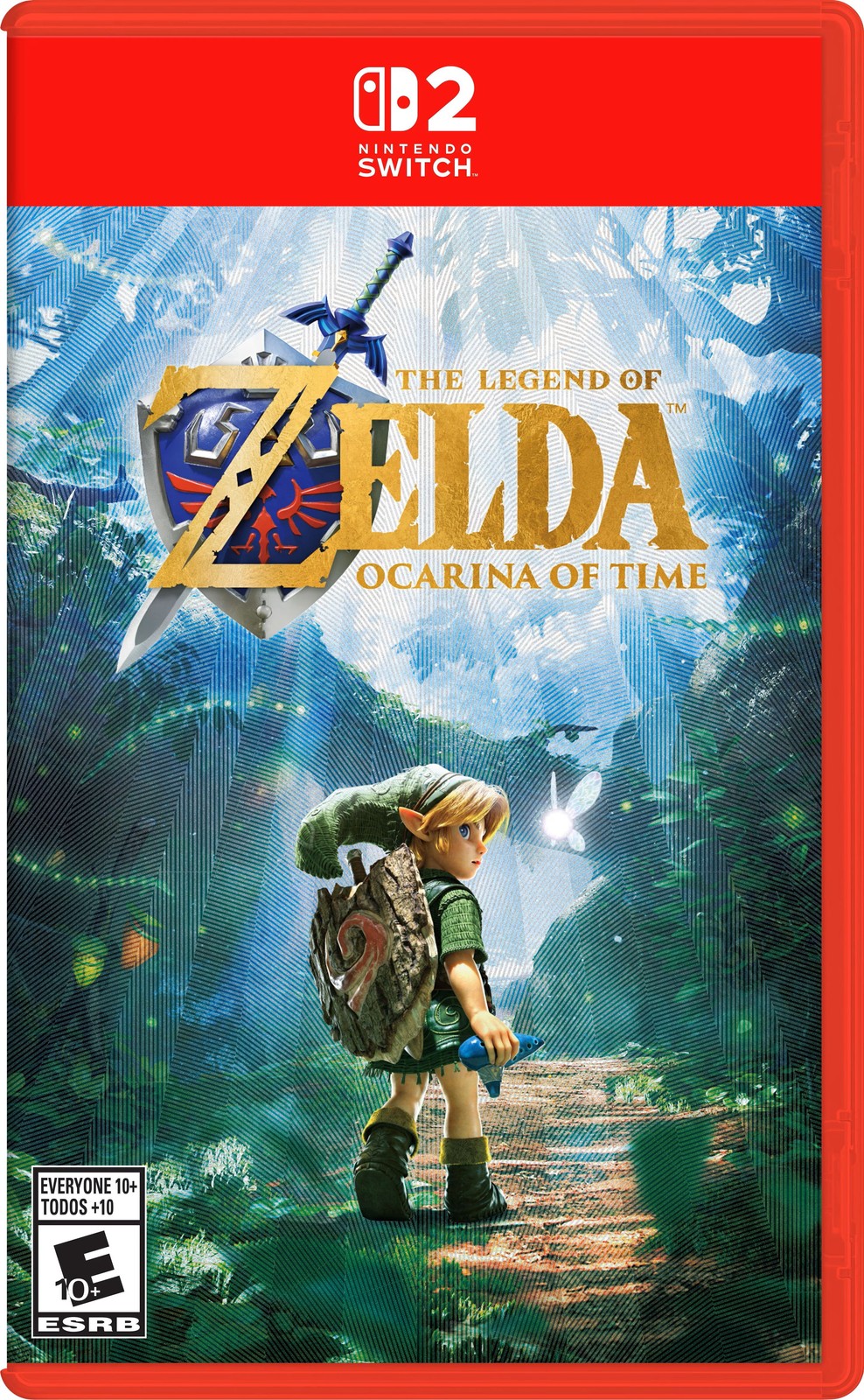 The Legend of Zelda Ocarina of Time Switch 2 Physical limited Foil Art - PRESALE
