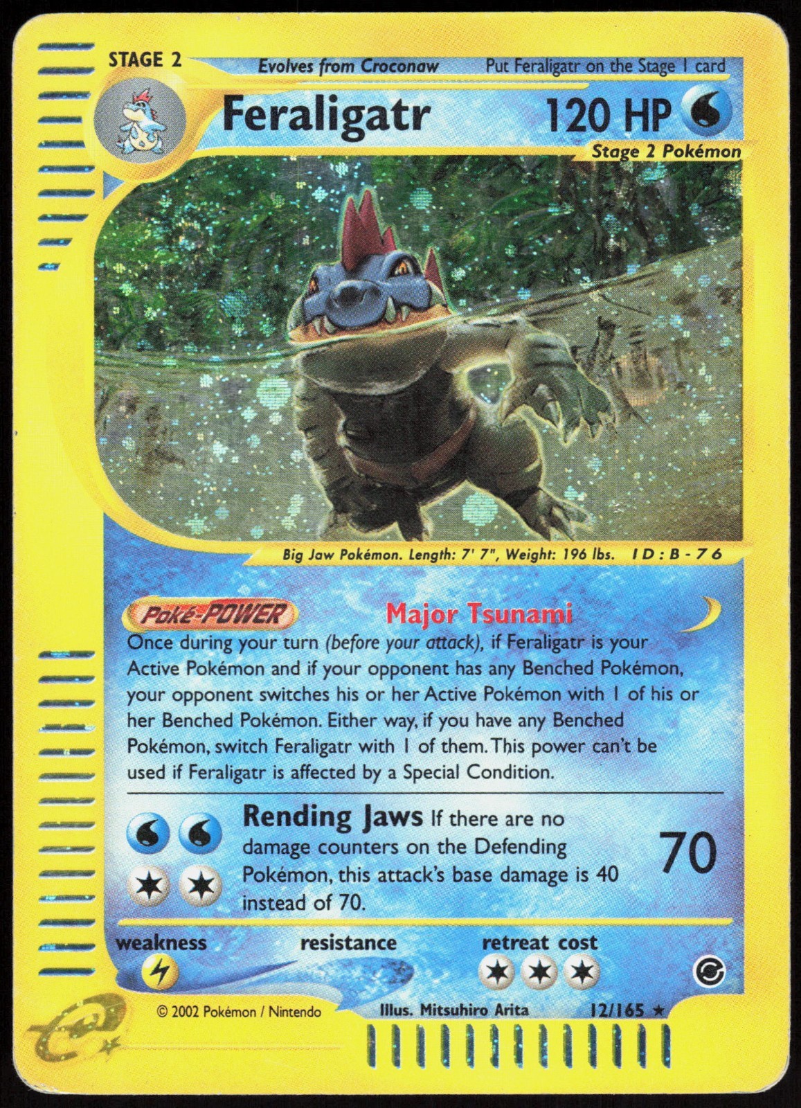 Feraligatr - 12/165 - Pokemon Expedition Holo Rare Card LP