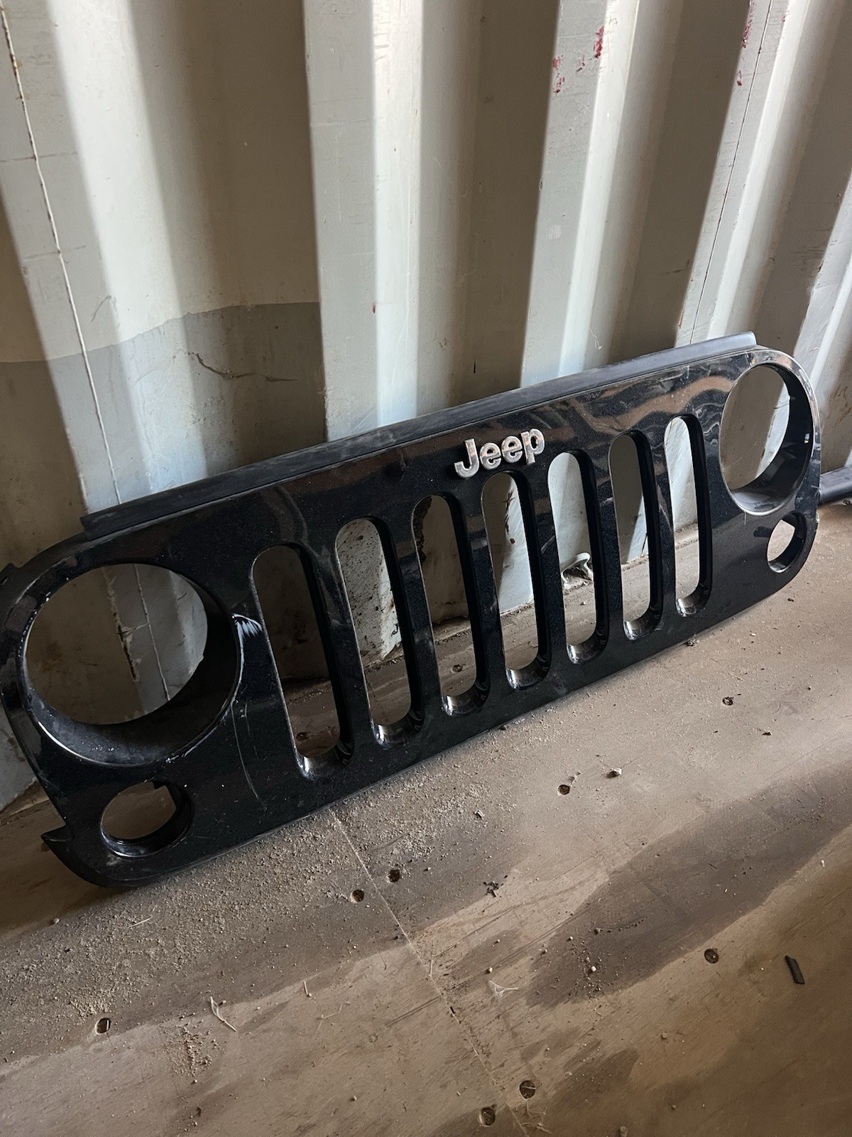 eBay title:OEM 2007-2018 Jeep Wrangler JK JKU Front Grille Gloss Black CB1158AC eBay title:OEM 2007-2018 Jeep Wrangler JK JKU Front Grille Gloss Black CB1158AC