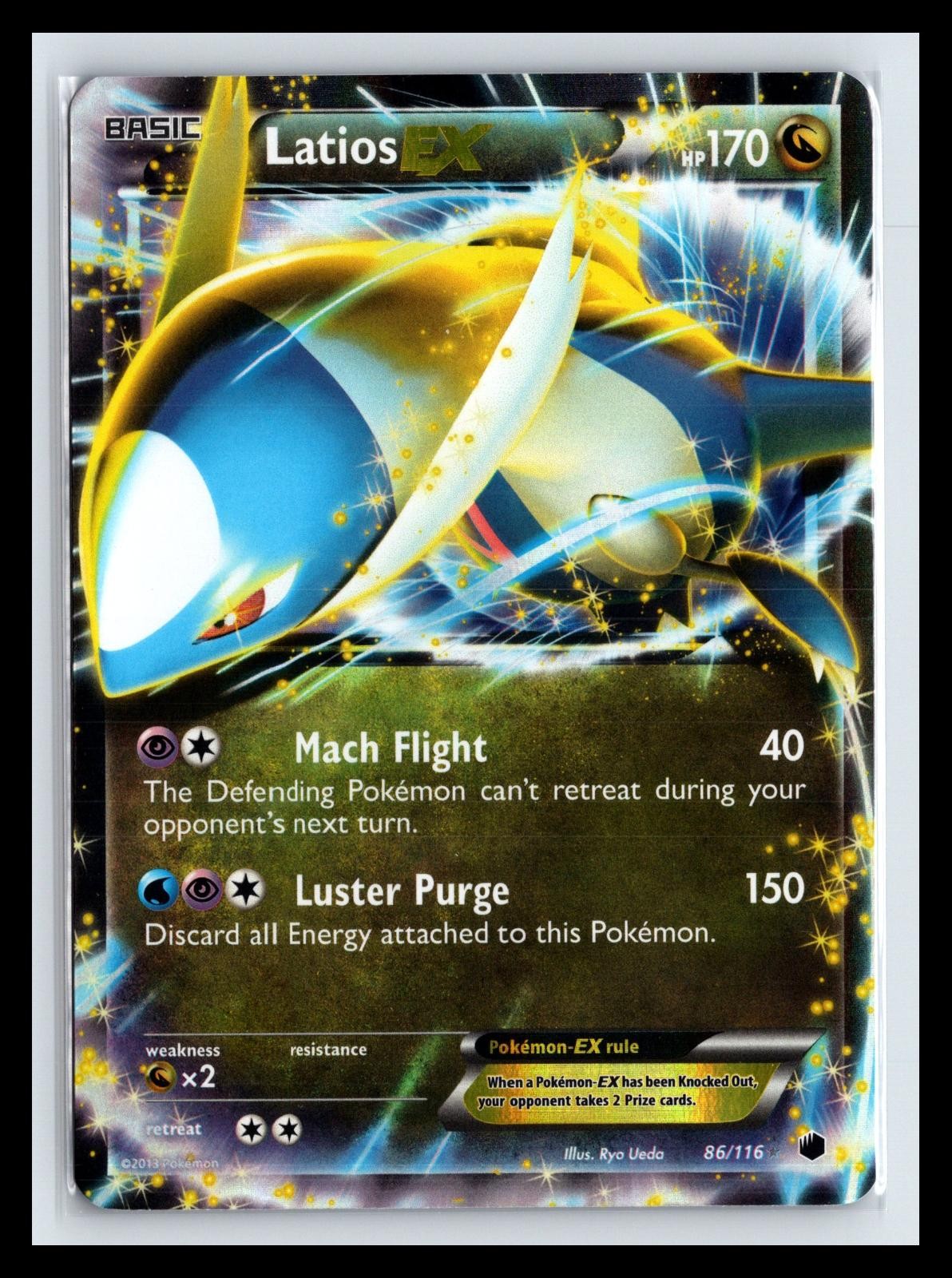NM Latios EX Holo Plasma Freeze 86/116 UR Pokemon Ryo Ueda