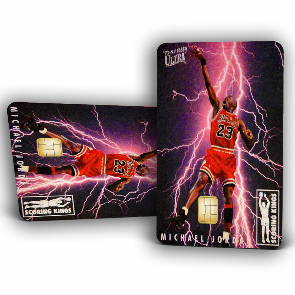 Michael Jordan: 1993-94 FLEER Scoring Kings | Credit Card Skin/Sticker | 2 Pack
