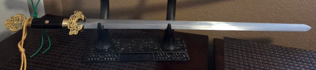 lk chen chinese jian sword white serpent high carbon steel very sharp