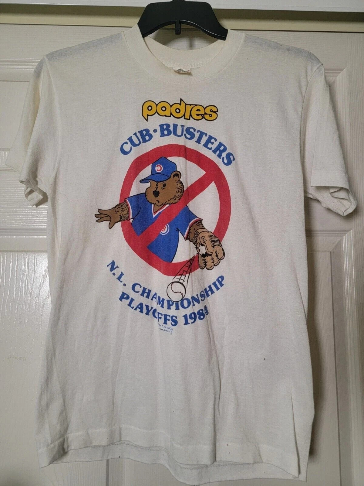 Vintage 1984 San Diego Padres Cubs Busters T Shirt AN48213