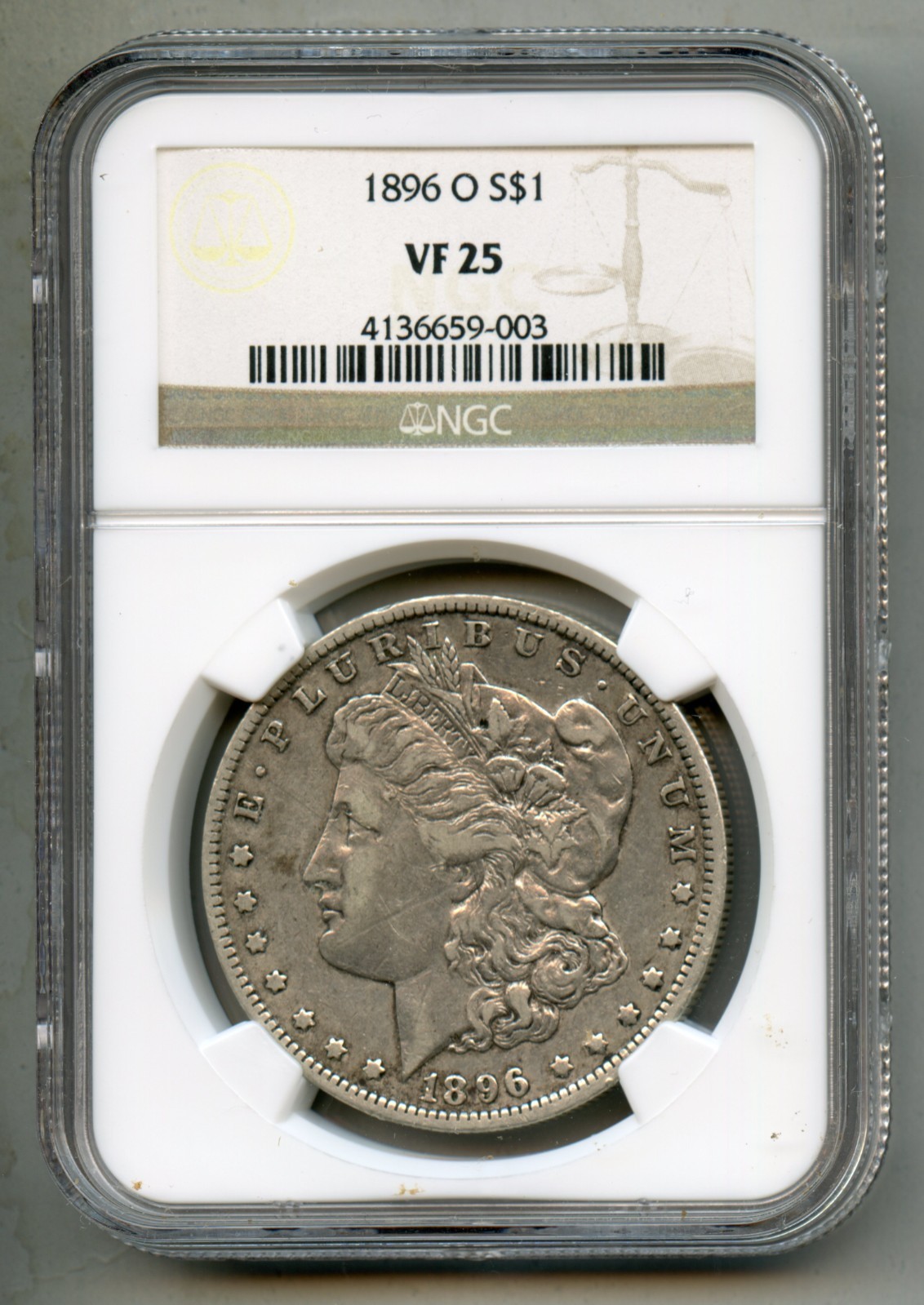 1896 O Morgan Silver Dollar NGC VF 25