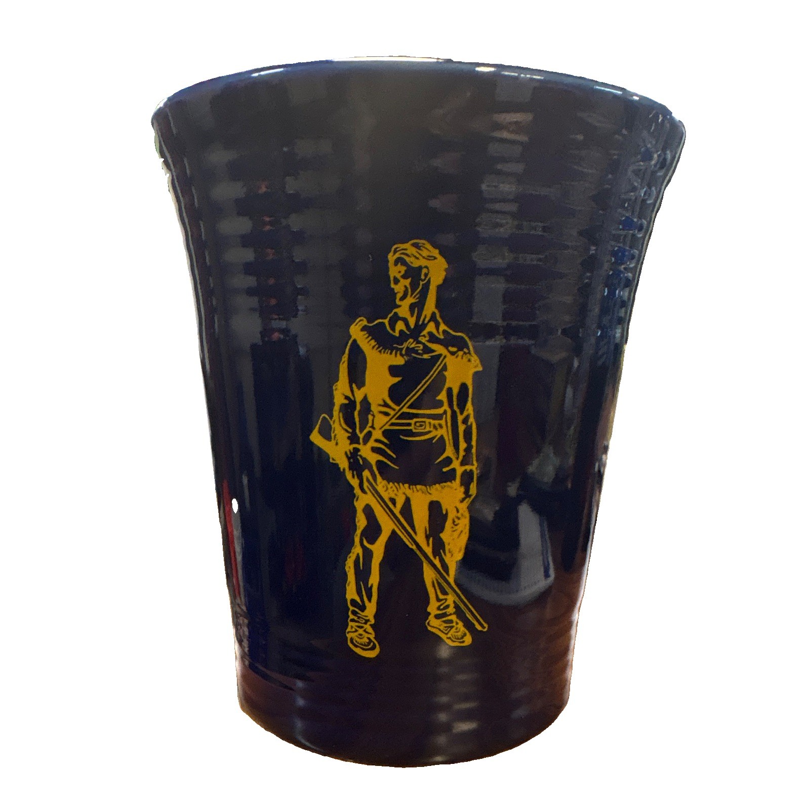 WVU 2005 Limited Addition Cobalt Utensil Crock. WVU 2005 Limited Addition Cobalt Utensil Crock.