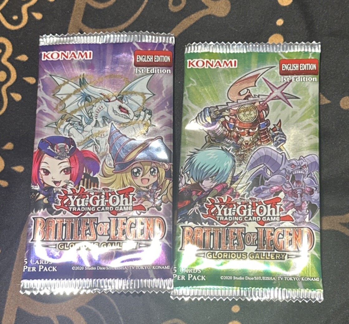 Yu-Gi-Oh TCG Battles Of Legend Glorious Gallery both art 2 pack set