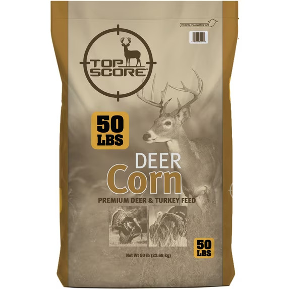 Manna Pro Deer Corn- 50lb Feed for Deer & Turkey-High Quality Feed 50 lb
