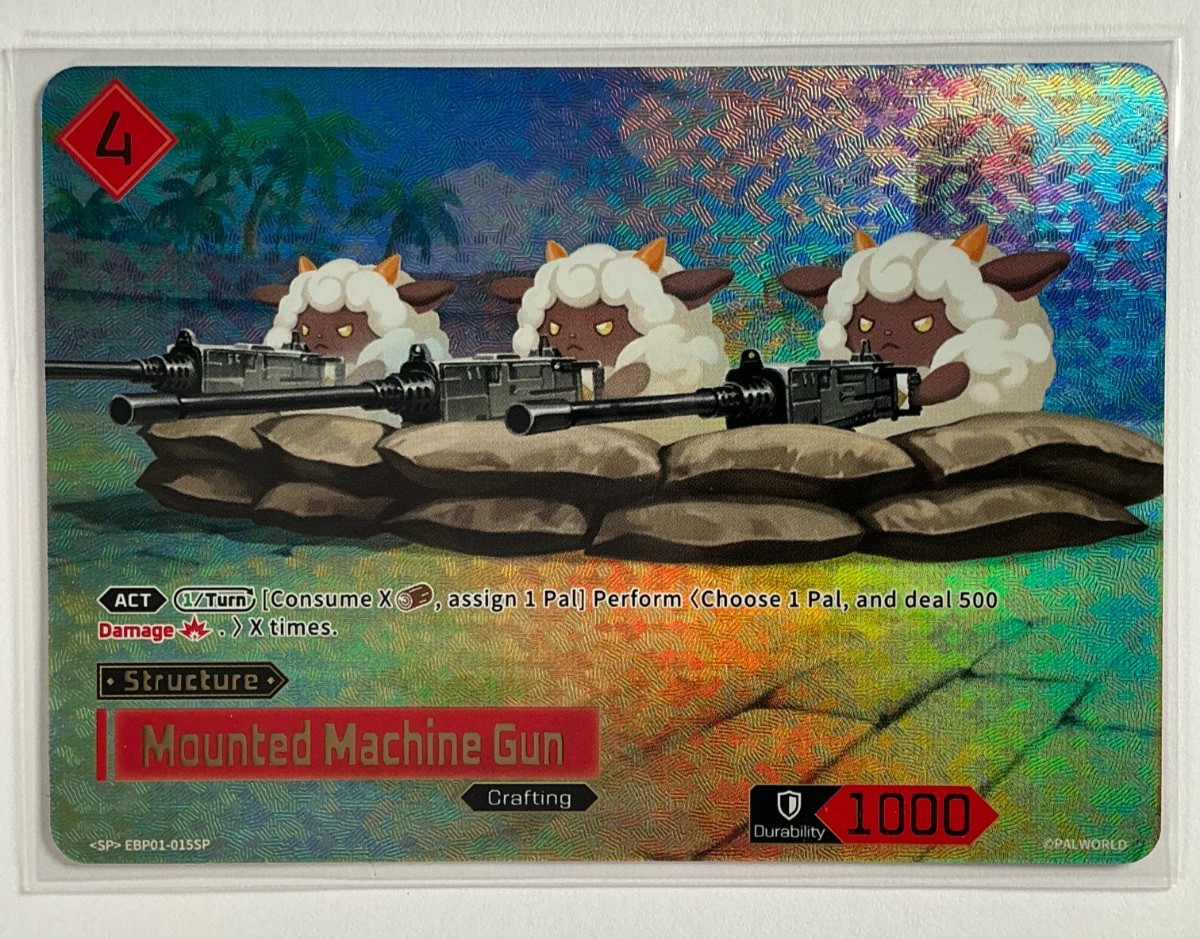 Mounted Machine Gun SP EBP01-015SP - Palworld Dawn of Palpagos TCG English NM/M