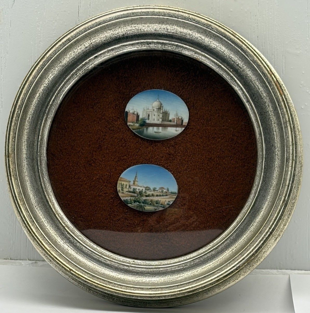 Antique Mughal Miniature Painting Taj Mahal